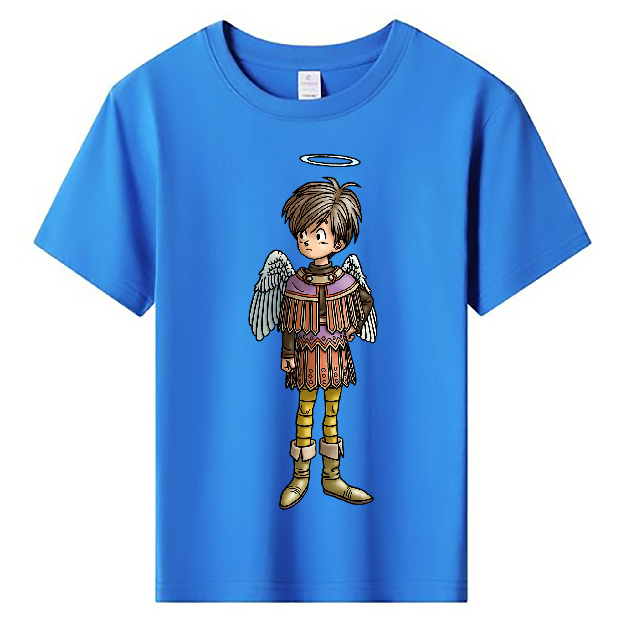 （画像用） ドラゴンクエスト Doragon Kuesuto Dragon Quest 綿100％キッズTシャツ（フロントプリント）
